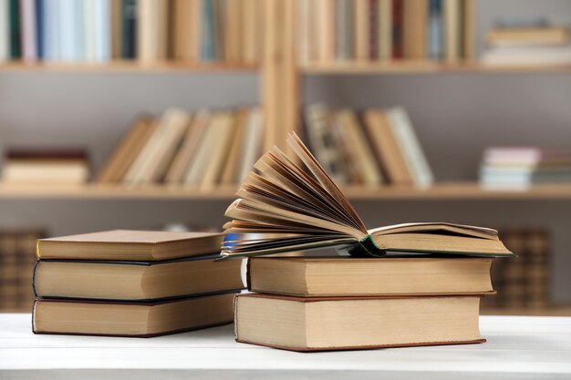 many books white table library 495423 40753